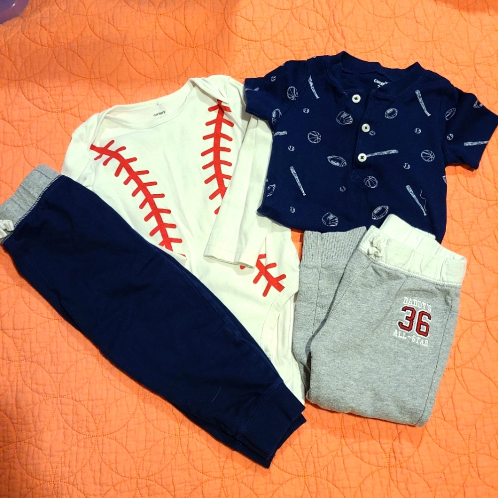 Boys 24 mo bundle sports baseball